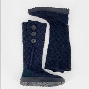 UGG Latice Cardy Knit Flat Crochet Knee High Boots NWOBOX.
